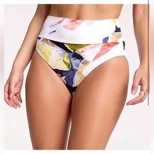 Calia Colorful High-Waisted Bikini Bottom tummy control